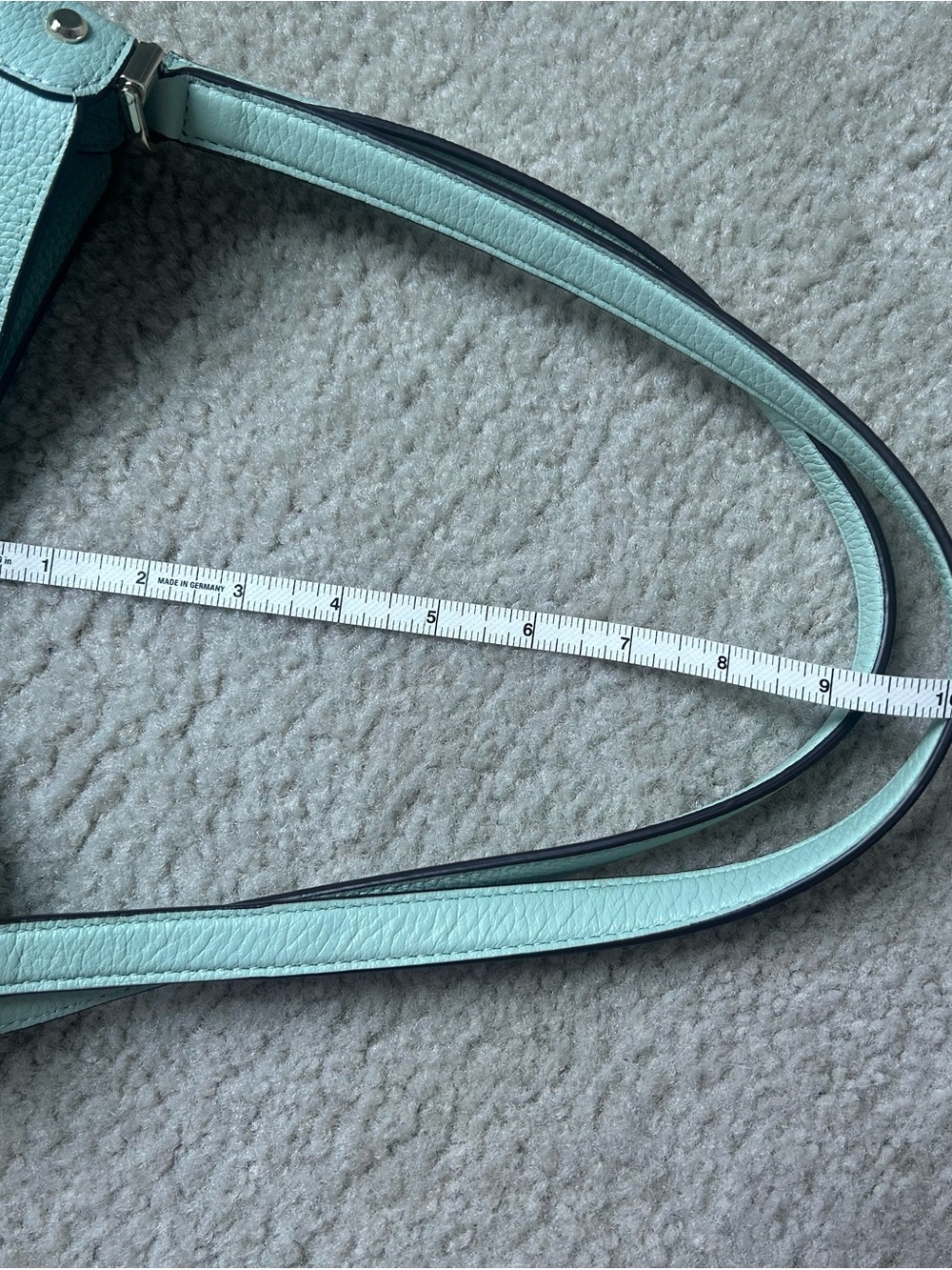 Kate Spade Mint Green Leather Shoulder Bag with Matching Wallet - Picture 11 of 16